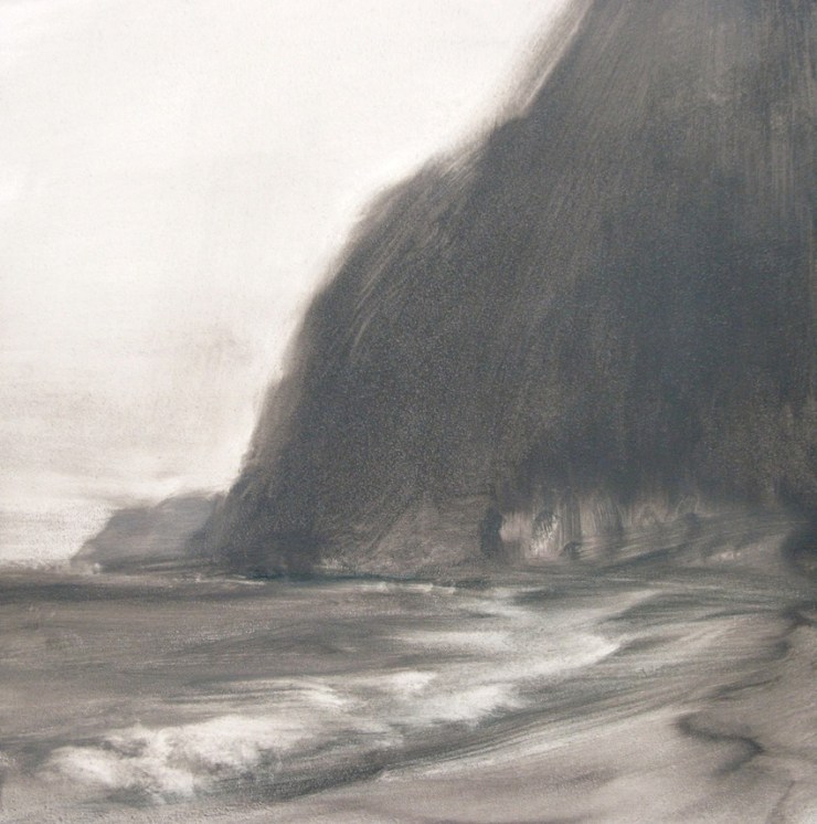 "Windward Coast", 6" x 6", oil on board, © Anita C. Miller