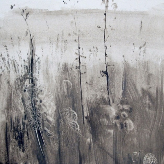 "Prairie Squared", 5" x 5", oil on board, © Anita C. Miller