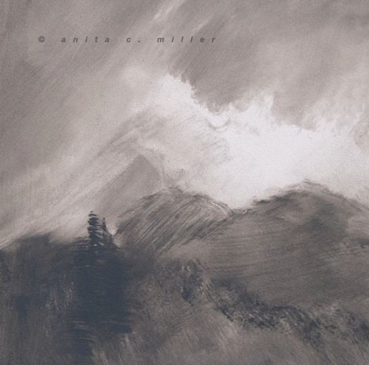 mist on the ridgeline