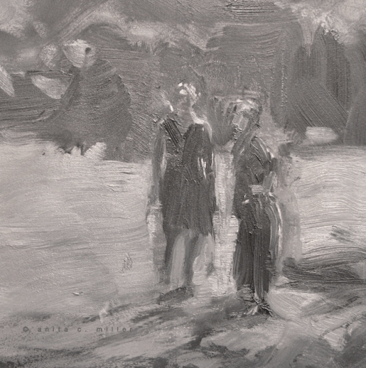 figures in the garden