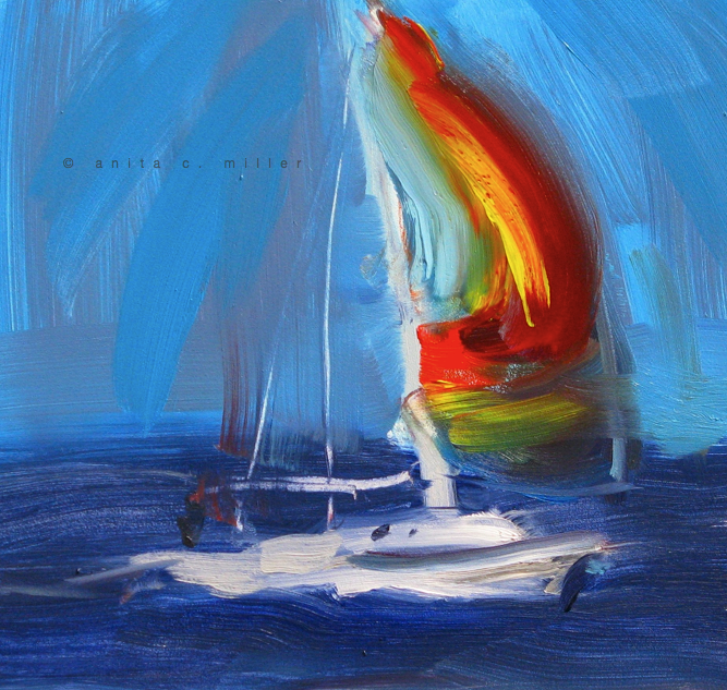 red spinnaker