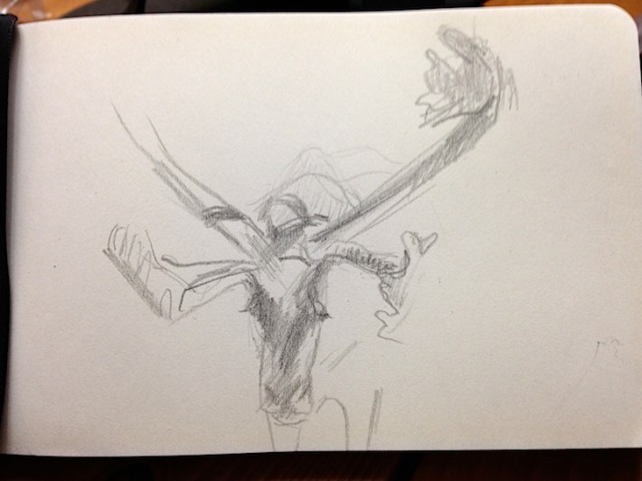 same caribou -- antlers are a challenge to draw!