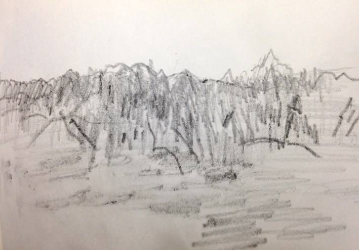 the top of a glacier