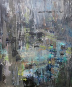 large abstract oil painting